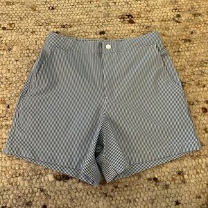 NWOT Abercrombie Blue and White Pinstripe Bathing Suit - Seersucker - XS or S